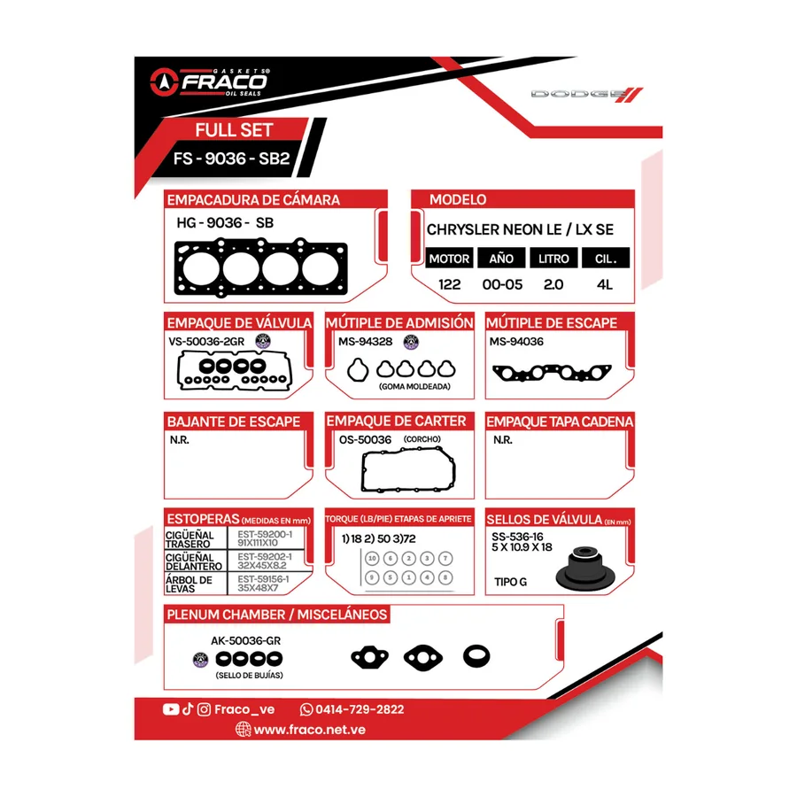 EMP.MOTOR NEON LE/LX SE 122 | PL
